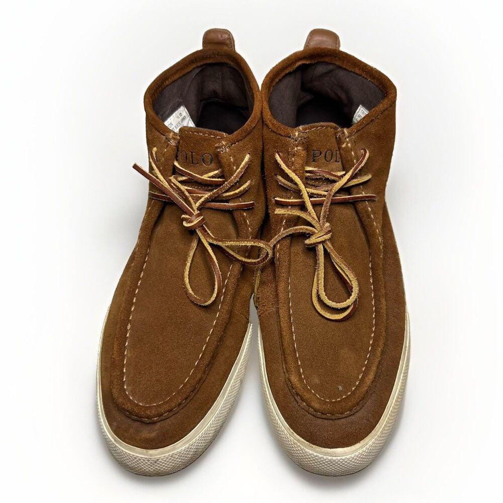 Polo Ralph Lauren TRON Brown Suede Chukka Boots 10.5D